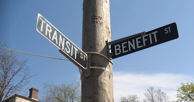 Transit and Benefit Street sign